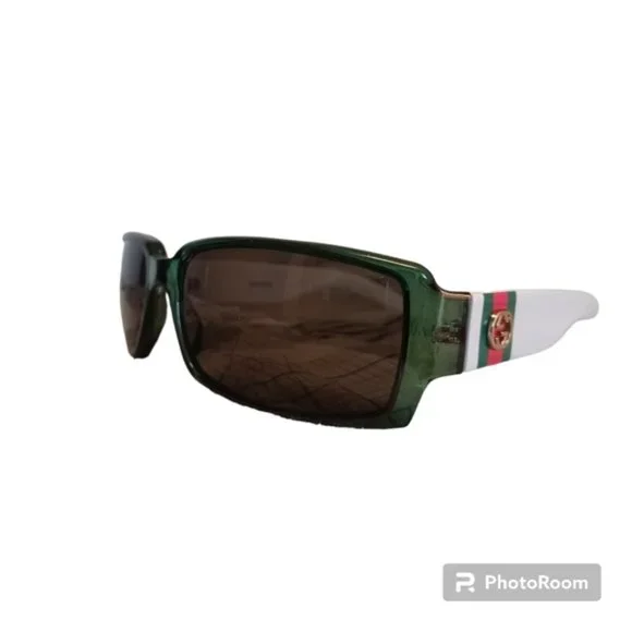 Gucci Vintage Retro Rectangular Square Unisex 90 display picture 3